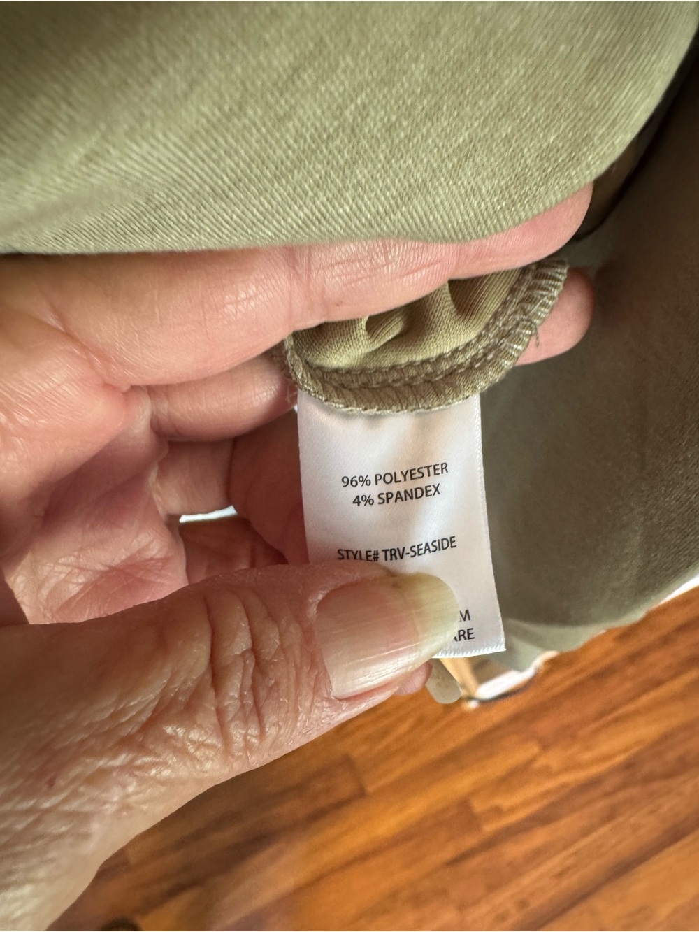 NWT Dear Scarlett Travel Olive Green Hoodie no fleece - Picture 6 of 7